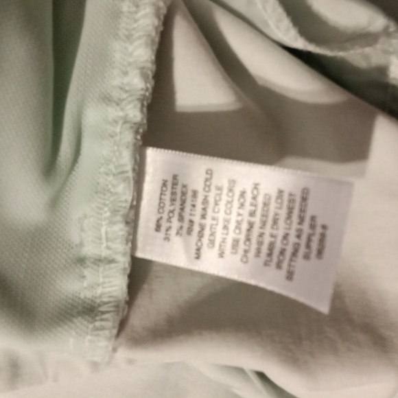 Liz Claiborne Emma Ankle Length Mid Rise Pants Light Green - Picture 5 of 5